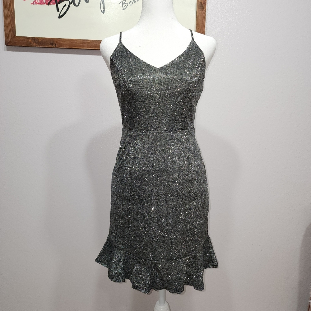 NWT Sugarlips Glitter Mini Party Dress